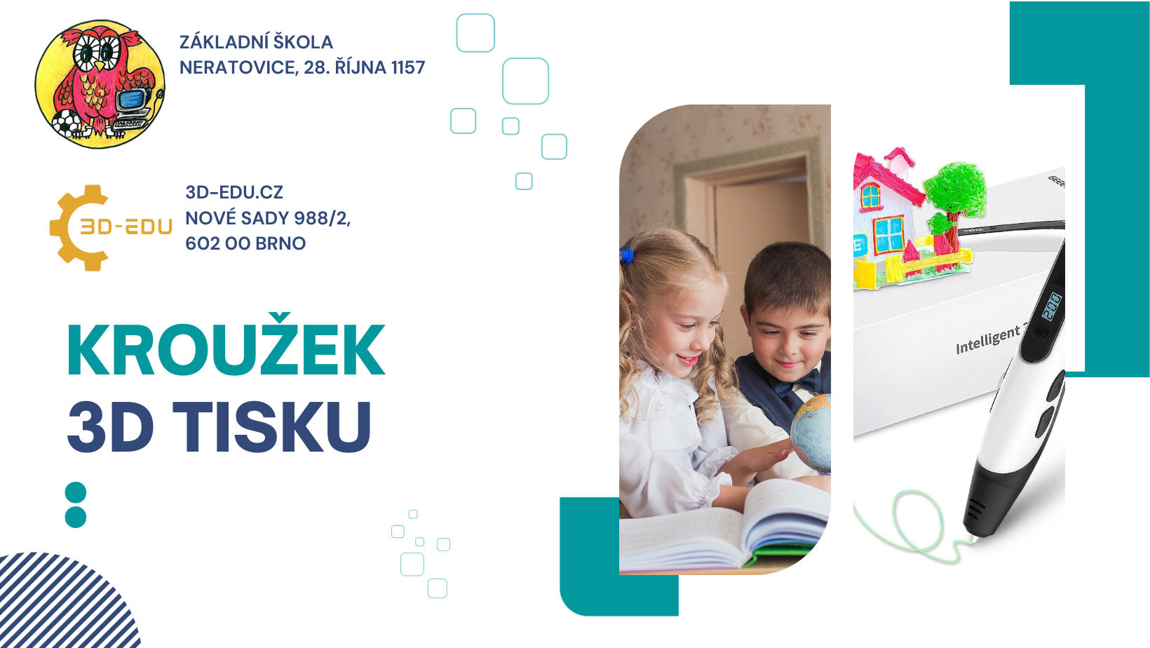 3D kroužek - 3D pero (školní rok 2025/2026 - 2. pololetí)